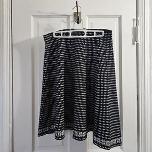Women's Black and White Skirt